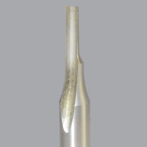 Onsrud 10-02 - 1/8 High Speed Steel One Flute, Straight O flute for soft plastics and wood