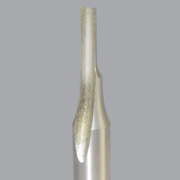 Onsrud 10-02 - 1/8 High Speed Steel One Flute, Straight O flute for soft plastics and wood