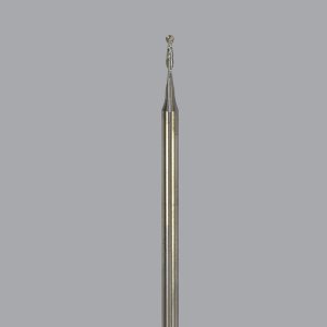 Onsrud 52-235BL - 1/16" Solid Carbide router, 2 flute, ballnose, upcut, extended length