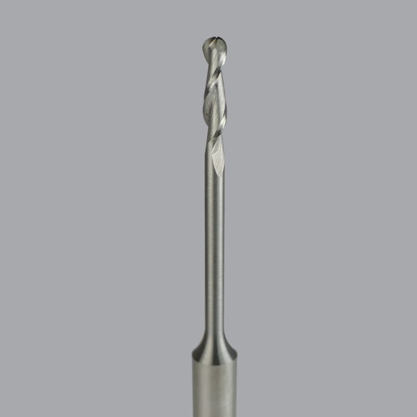 Onsrud 52-240BL - 1/8 Solid Carbide router, 2 flute, ballnose, upcut, Extended Length