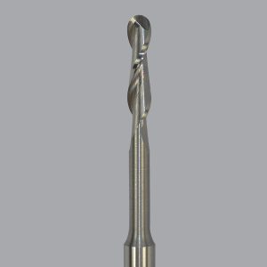 Onsrud 52-260BL - 3/16 Solid Carbide router, 2 flute, ballnose, upcut, Extended Length