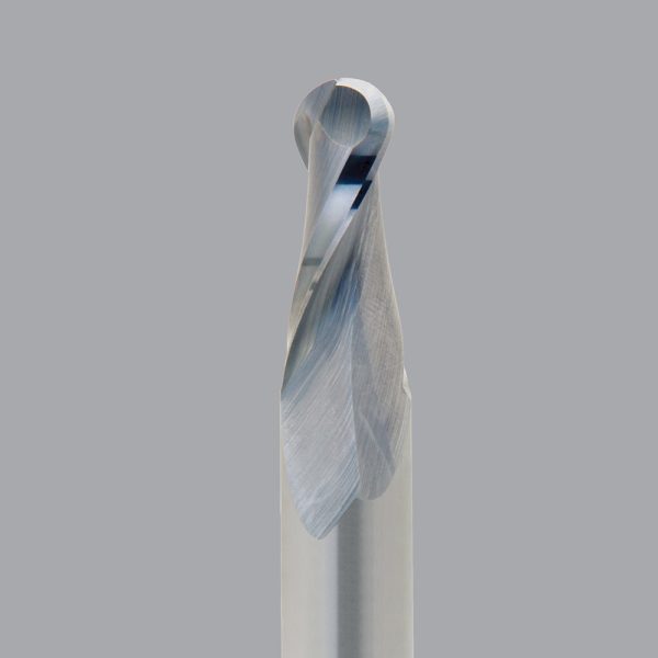 Onsrud 52-280B - 1/4 Solid Carbide router, 2 flute, ballnose, upcut