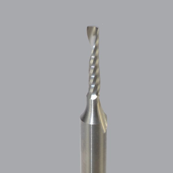 Onsrud 63-706 - 1/8 Solid Carbide router, 1 flute, upcut O flute for hard plastics