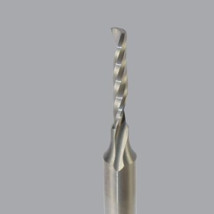 Onsrud 63-707 - 1/8 Solid Carbide router, 1 flute, upcut O flute for hard plastics