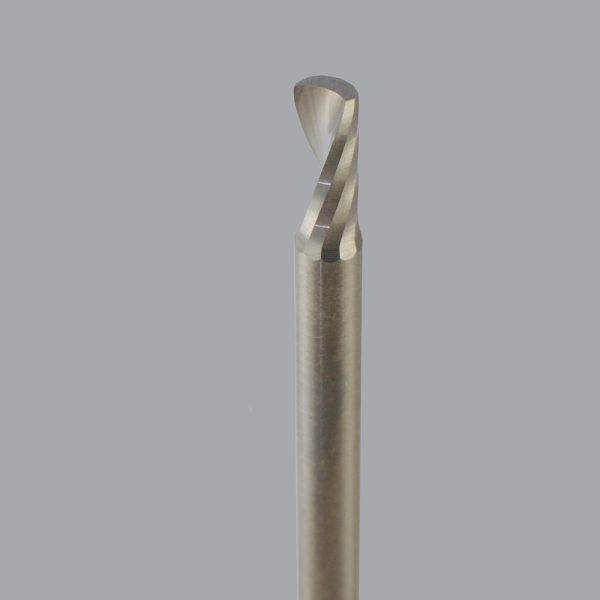 Onsrud 63-711 - 1/8 Solid Carbide router, 1 flute, upcut O flute for hard plastics