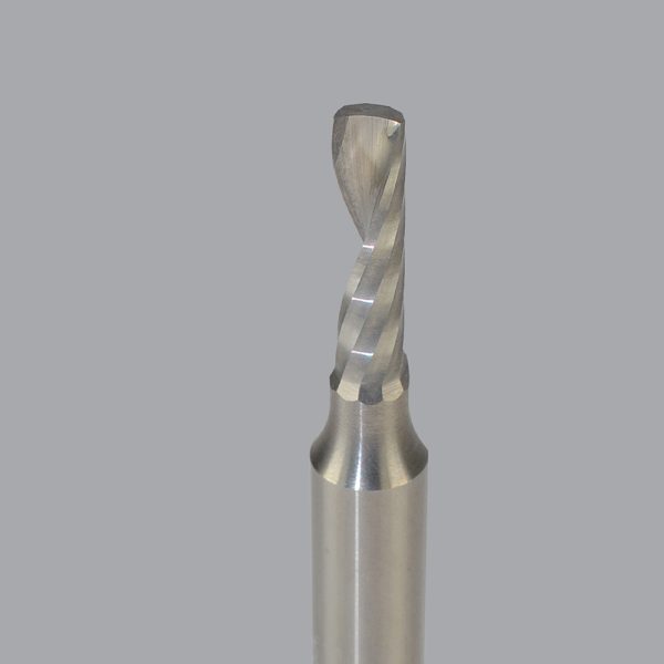 Onsrud 63-715 - 5/32 Solid Carbide router, 1 flute, upcut O flute for hard plastics