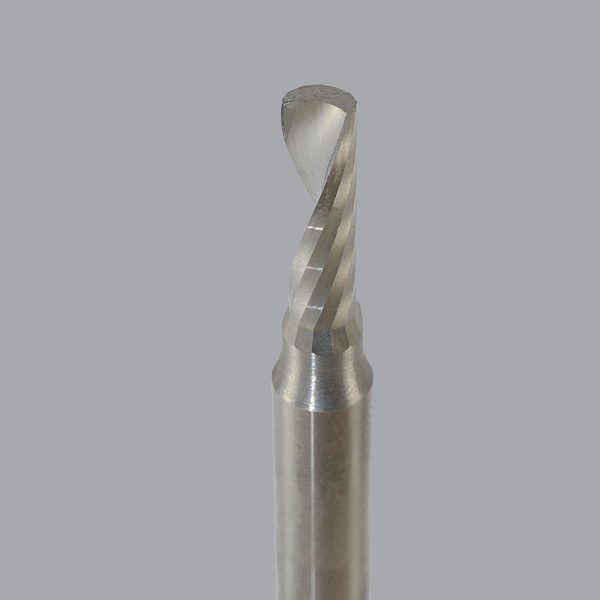 Onsrud 63-718 - 3/16 Solid Carbide router, 1 flute, upcut O flute for hard plastics