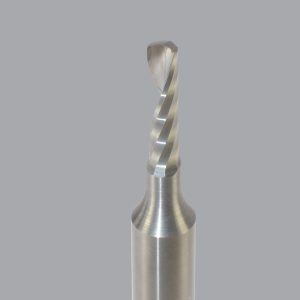 Onsrud 63-743 - 1/8 Solid Carbide One Flute Upcut O Flute special point for bottom finish, for Hard Plastics