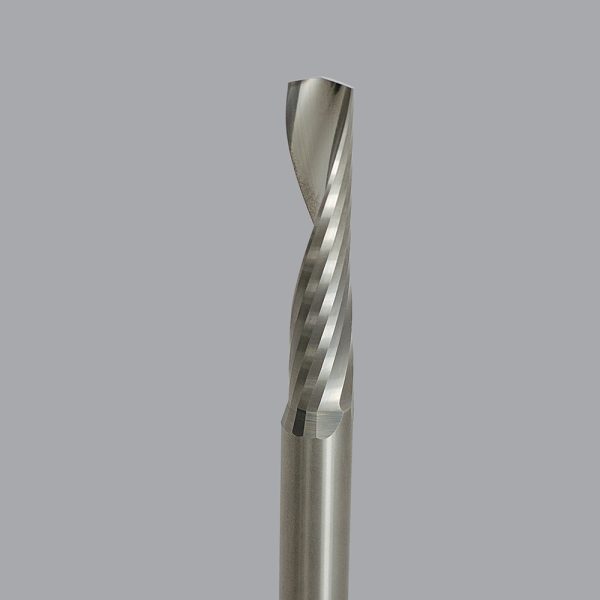 Onsrud 63-795 - 3/8" Solid Carbide One Flute Upcut O Flute special point for bottom finish, for Soft Plastics