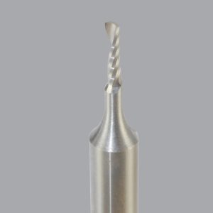 Onsrud 63-804 - 2mm Solid Carbide router, 1 flute, upcut O flute for Hard plastics
