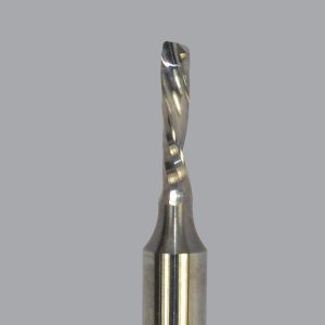 Onsrud 64-012M - 3mm Solid Carbide router, 1 flute, downcut O flute for plastics, woods & aluminum