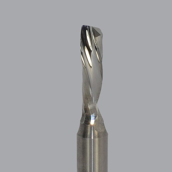 Onsrud 64-018 - 3/16 Solid Carbide router, 1 flute, downcut O flute for plastics, woods & aluminum