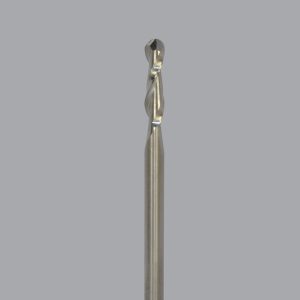 Onsrud 65-210B - 1/8 Solid Carbide router, 2 flute, ballnose, upcut for Soft plastics