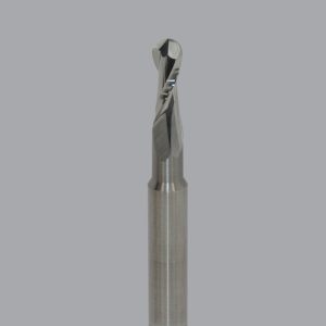 Onsrud 65-215B - 3/16 Solid Carbide router, 2 flute, ballnose, upcut for Soft plastics