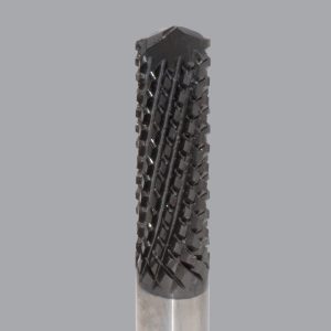 Onsrud 66-546 - 3/8 Solid Carbide router, 12 flute, end mill pt, DFC coated
