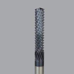 Onsrud 66-923ALTIN - 3/8 Solid Carbide router, multi flute, end mill pt, ESG coated