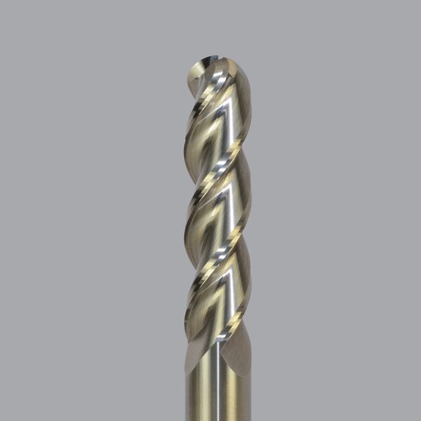 Onsrud AMC704438 - 1/4 Solid Carbide end mill, 3 flute, ballnose, long length