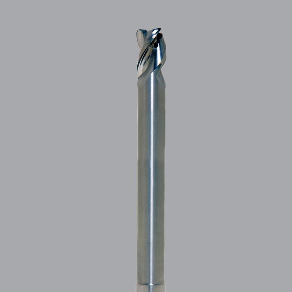 Onsrud AMC716914 - 1 in Solid Carbide end mill, 3 flute, 0.060 corner rad, long length, necked