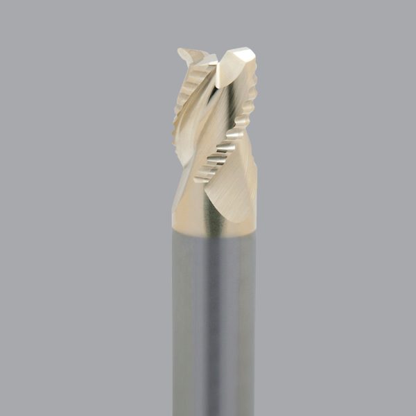 Onsrud AMC800125 - 1/2 Solid Carbide end mill, 3 flute, 0.030 corner rad, medium length, necked, ZRN coated